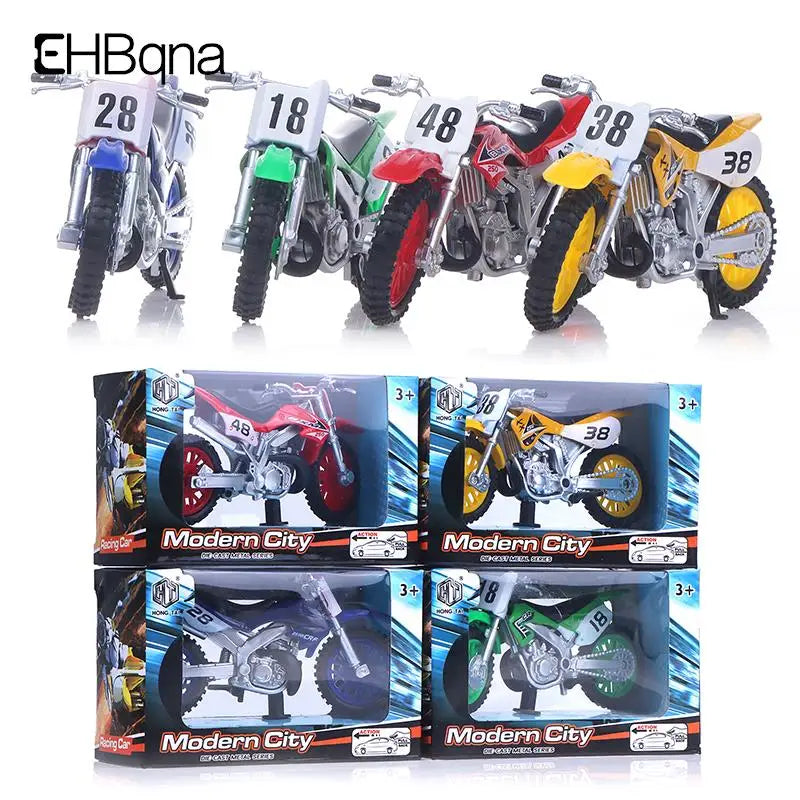 Simulated Alloy Motocross Motorcycle Model 1:18 Toy - Adventure Imitation Alloy Motorcycle Model for Home Decoration and Kids Toy Gift