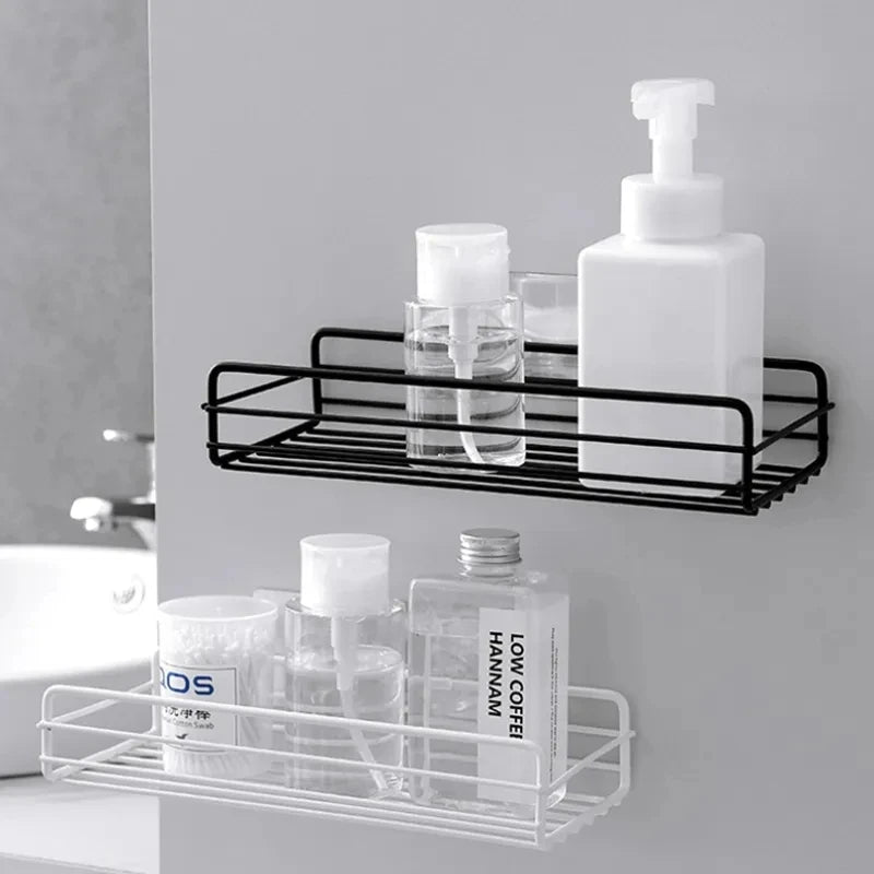 🛁 Bathroom Shelf Wall Mounted Corner Storage - Shampoo Holder & Cosmetic Rack 🧴✨