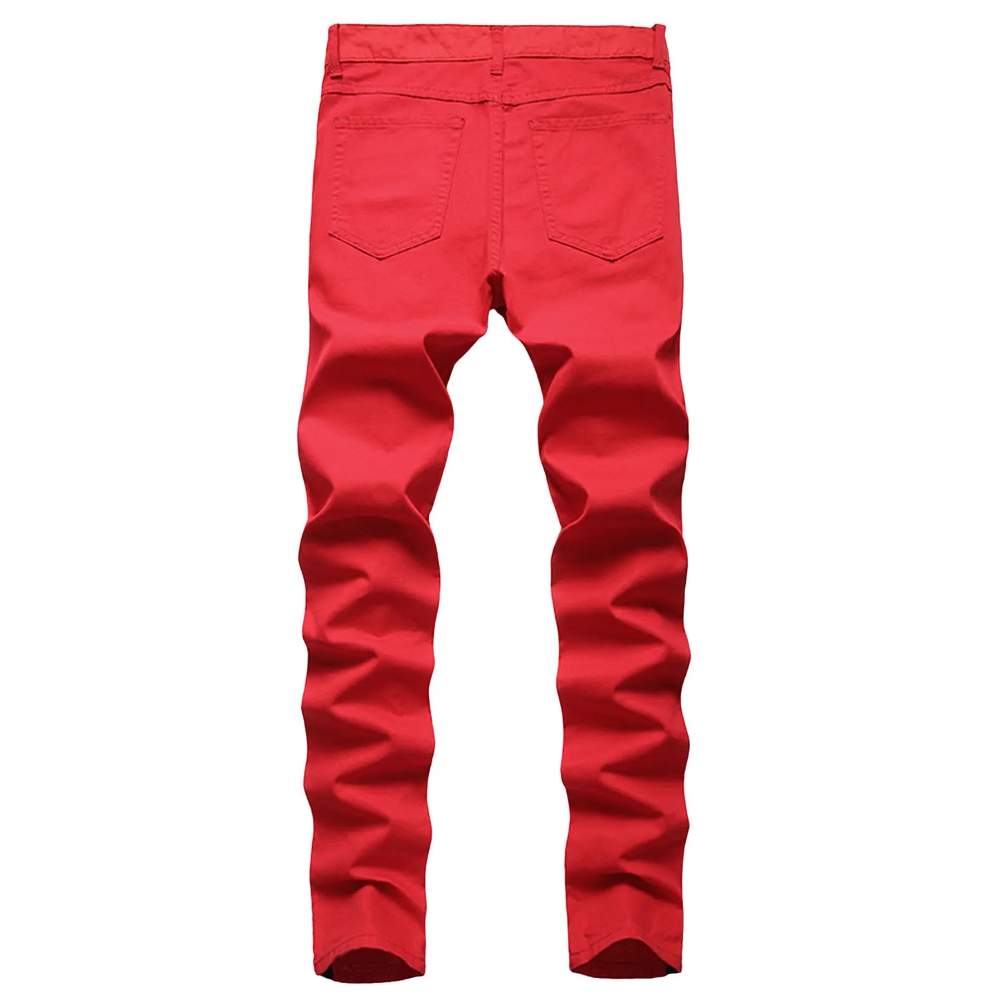 Men's High Elasticity Grunge Denim Pants 👖 | Wide-Leg Punk Zippered Business Trousers | Casual Streetwear