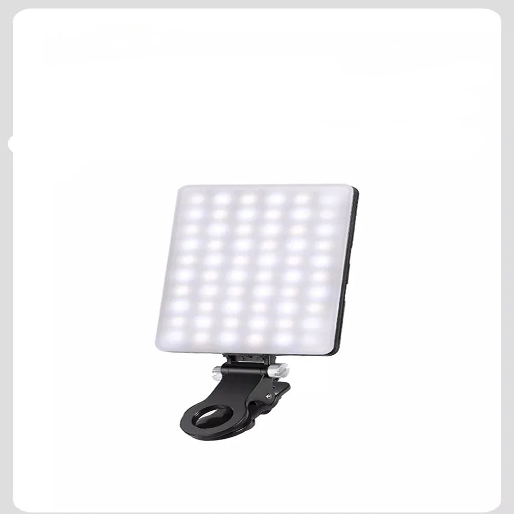 Rechargeable Mobile Phone Fill Light – 3 Modes LED Clip-On Lamp for Makeup, Computer, and Video Calls