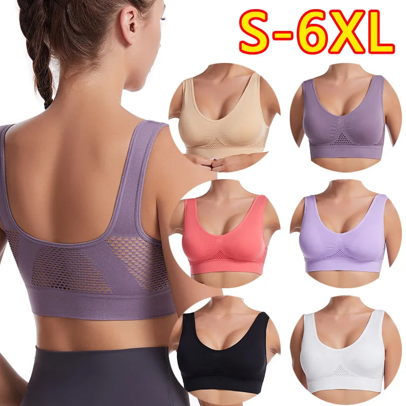 Breathable Sports Bra Top Fitness Women Brassiere