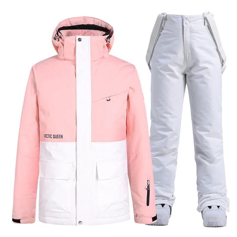 Unisex Snow Suit ⛷️ Waterproof Ski Jacket & Pants Set 🏔️ -30° Winter Snowboarding Outfit