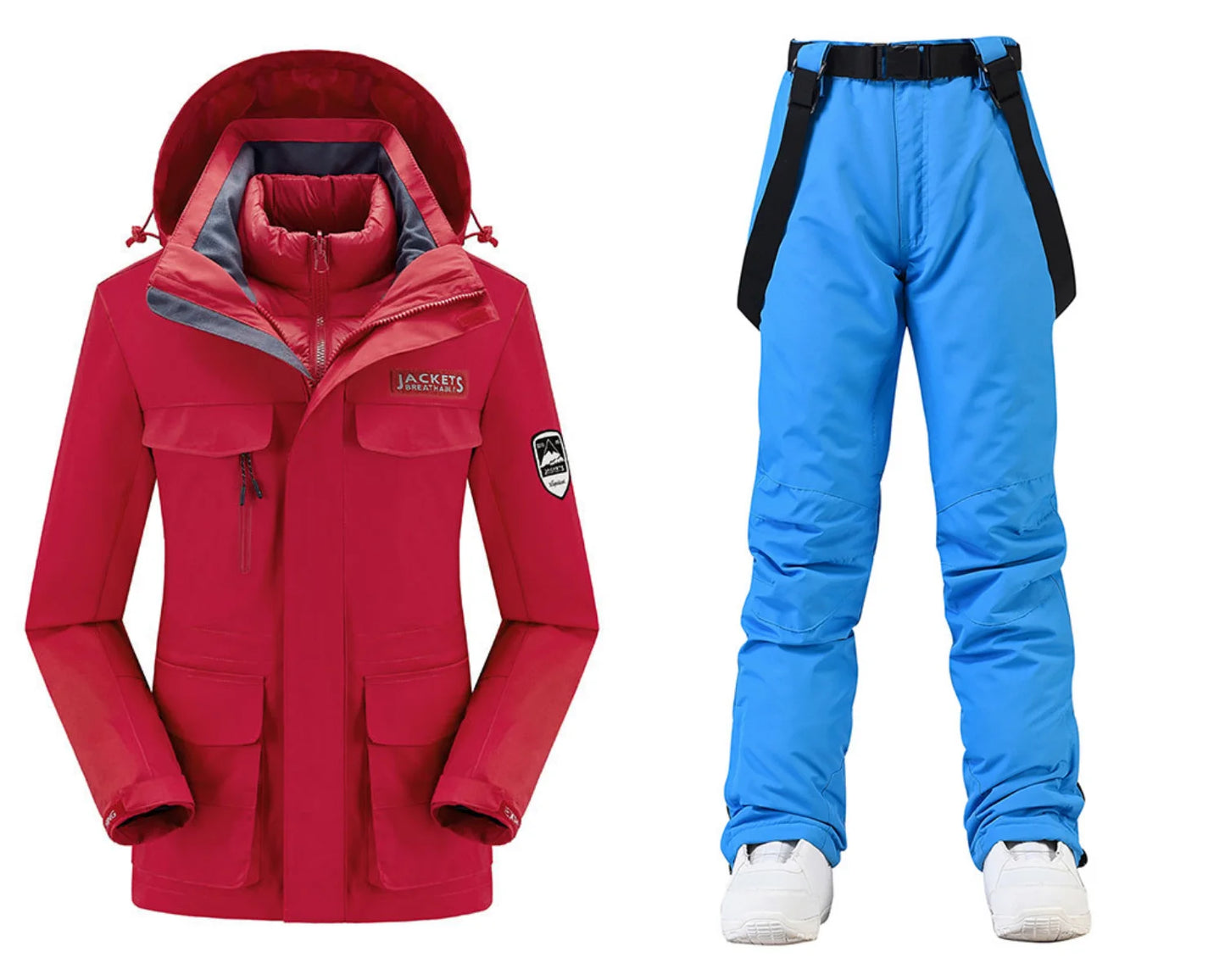 New Women’s Ski Suit ⛷️ Waterproof Windproof Snowboard Set – Warm Down Jacket & Snow Pants