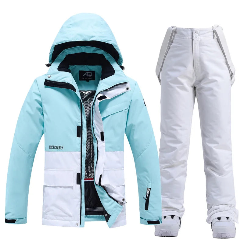 Unisex Snow Suit ⛷️ Waterproof Ski Jacket & Pants Set 🏔️ -30° Winter Snowboarding Outfit