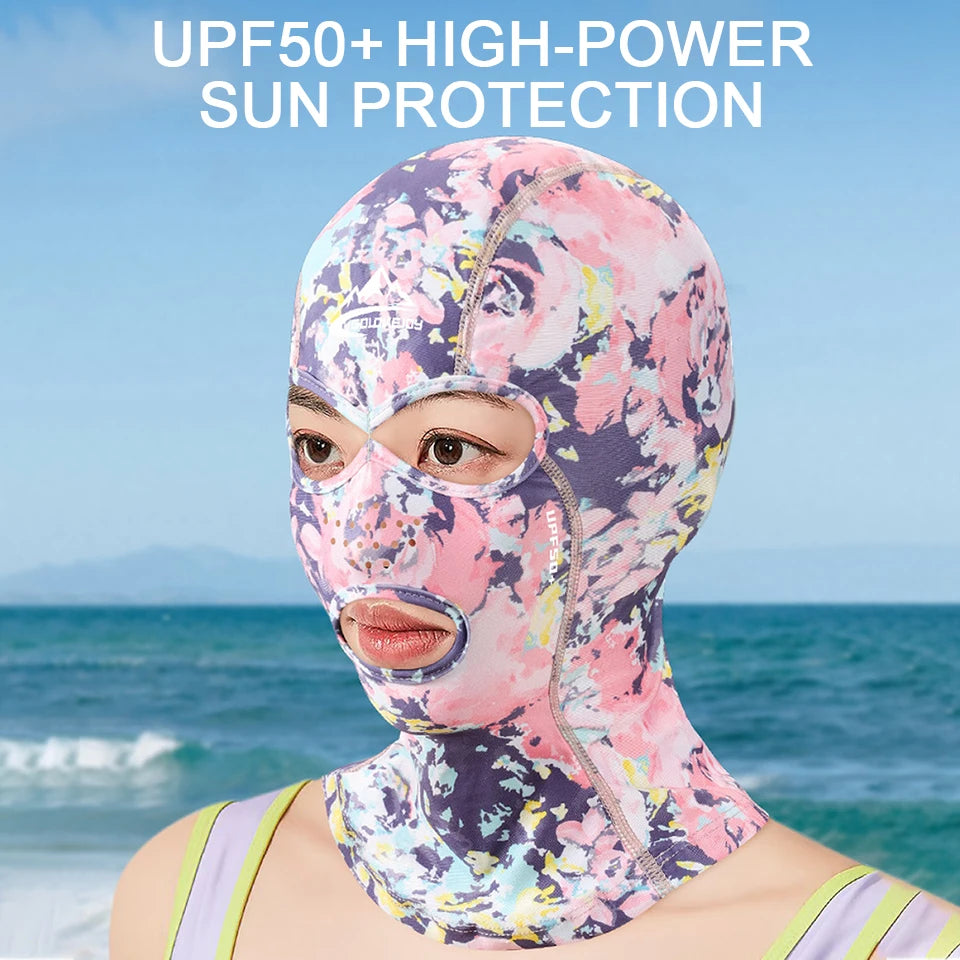 Breathable Cycling Balaclava | Ice Silk Facekini with UPF50+ Sun Protection | Outdoor Sports Headwear for Men & Women"