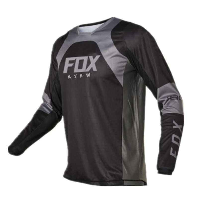 Men'S T Shirt Fox Bike MTB Breathable Sweat Wicking Mountain Bike Cycling Suit Long Sleeve Top Summer Cross-Country Motorcycle I0Ye