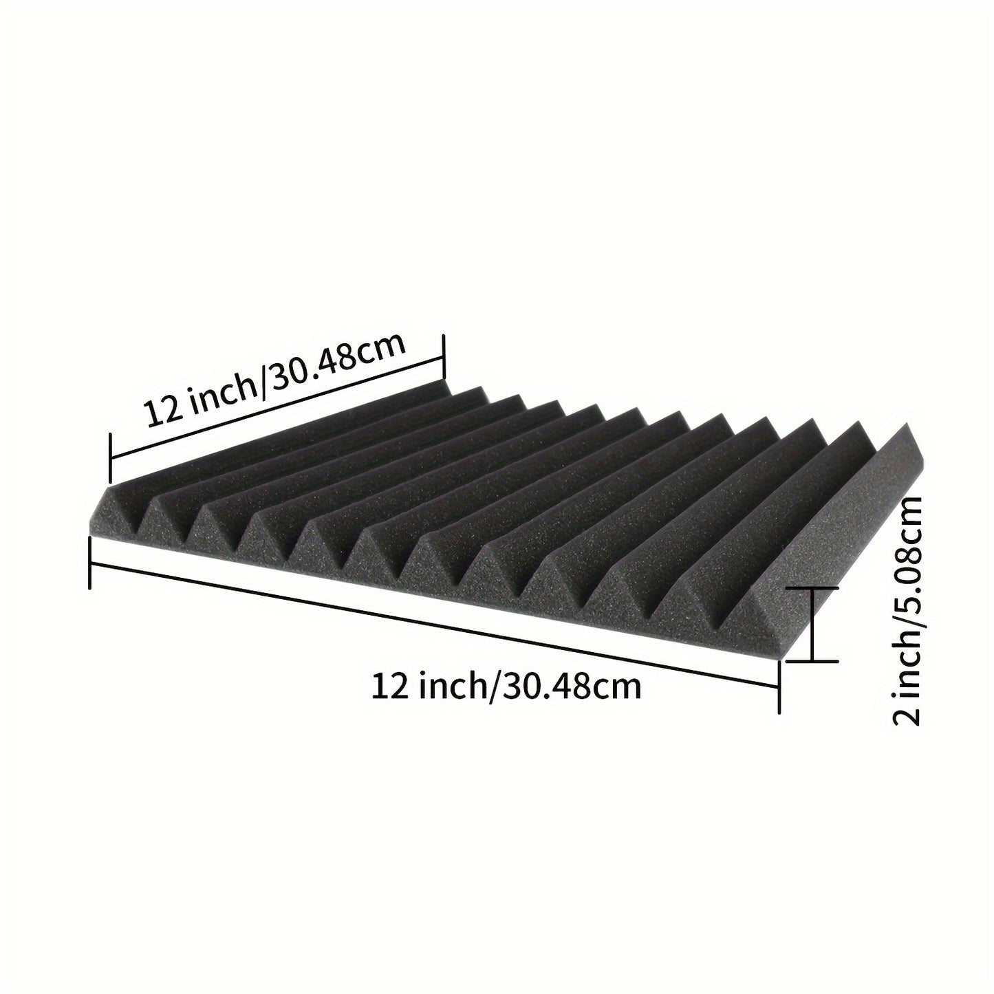 24 Pack Acoustic Foam Panels 1 X 12 X 12 Inches 🎶 Soundproof Studio Wall Panels 25kg/m³