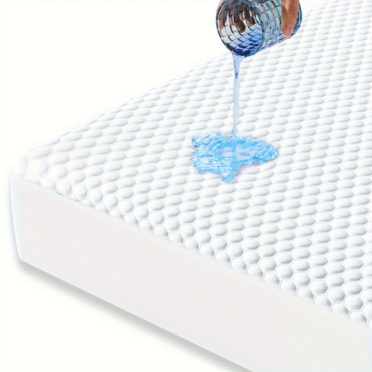 🌿 Bamboo Viscose Waterproof Mattress Protector - All Sizes, Noiseless, Washable, Deep Pocket - Bedroom Essential 🛏️