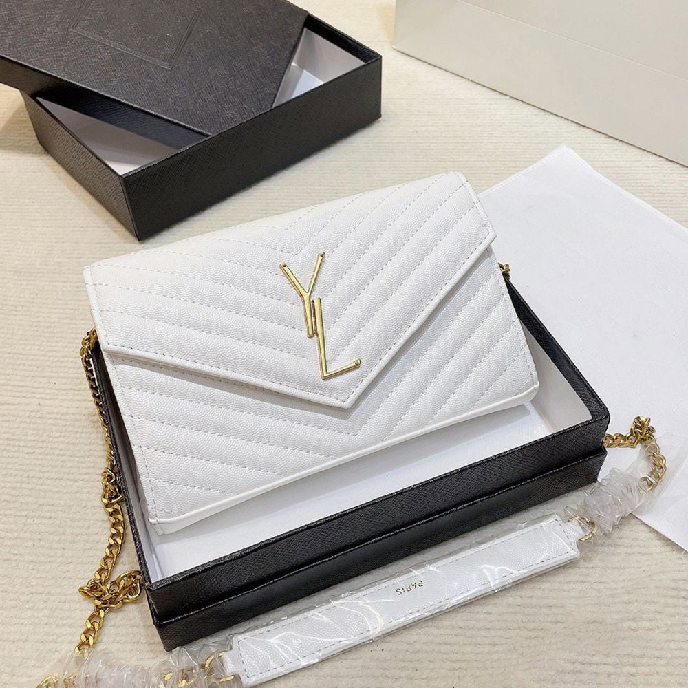 High Quality Cassandre Matelasse Wallets Luxury Women Wallet Mini Purses Crossbody Designer Bag Woman Handbag Shoulder Bags Designers Envelope Handbag Bags 001