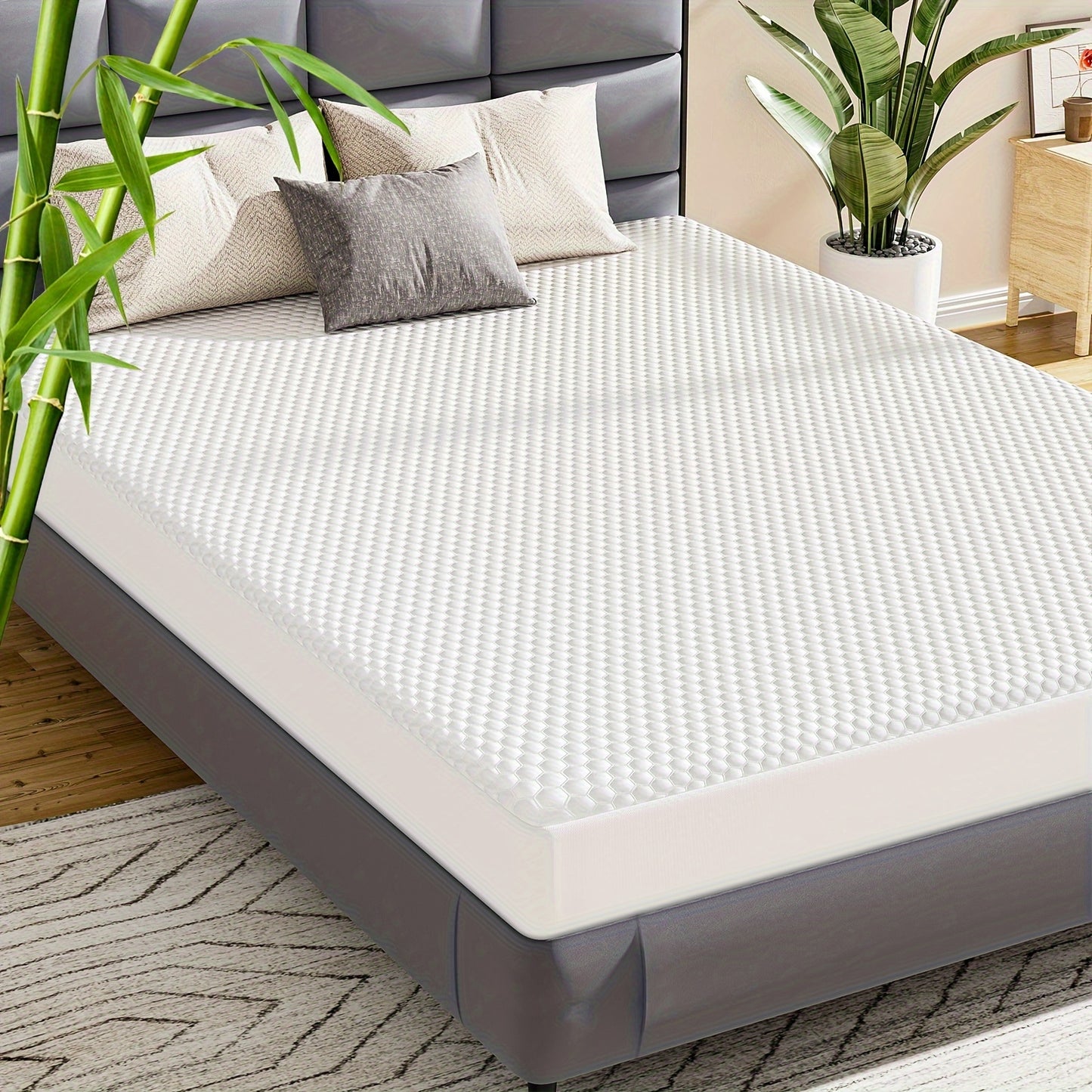 🌿 Bamboo Viscose Waterproof Mattress Protector - All Sizes, Noiseless, Washable, Deep Pocket - Bedroom Essential 🛏️