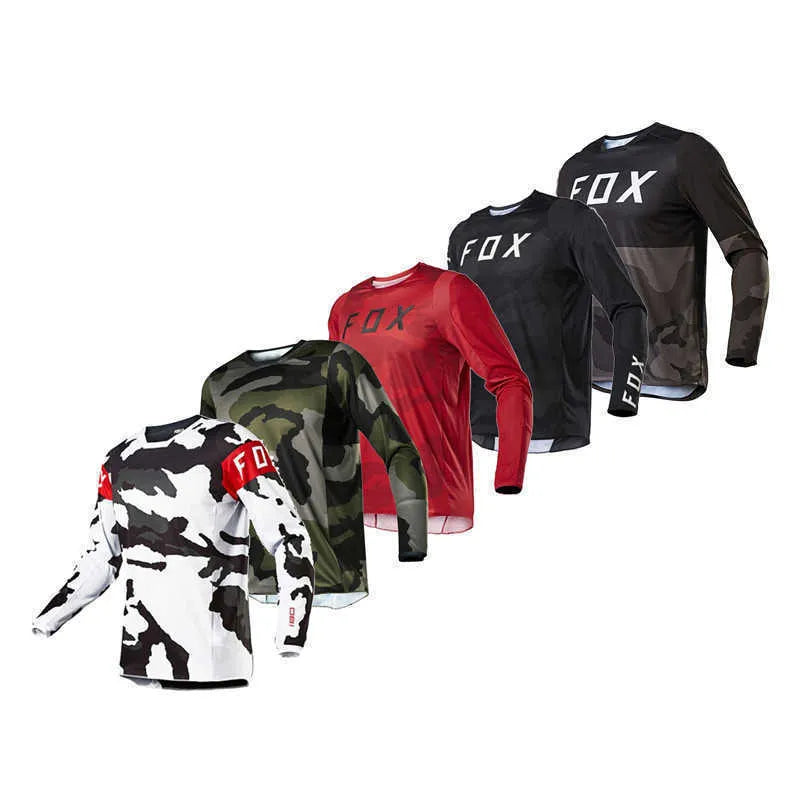 Men'S T Shirt Fox Bike MTB Breathable Sweat Wicking Mountain Bike Cycling Suit Long Sleeve Top Summer Cross-Country Motorcycle I0Ye