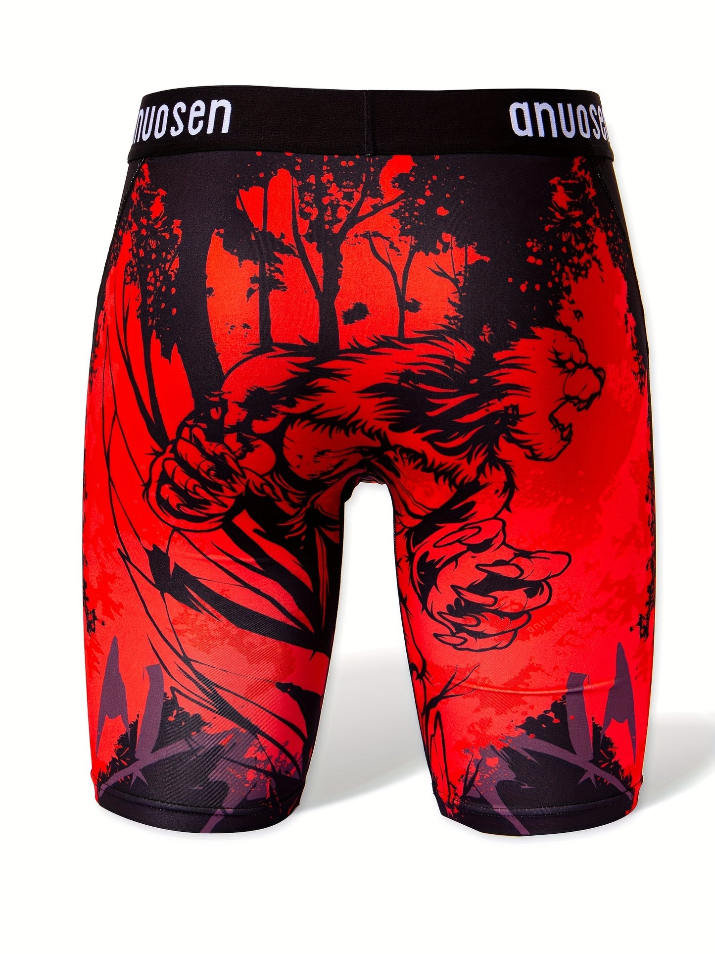 🏃‍♂️ 3pcs Men's Printed Sports Underwear - Quick Drying & Breathable Beach Pants, Running Shorts - Perfect Valentine's Day Gift for Boyfriend