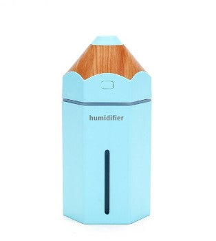 Pencil Humidifier - USB Ultrasonic Aromatherapy Air Humidifier LED Light - Aroma Diffuser Mist Maker Fogger for Office, Cars and Baby Rooms. 